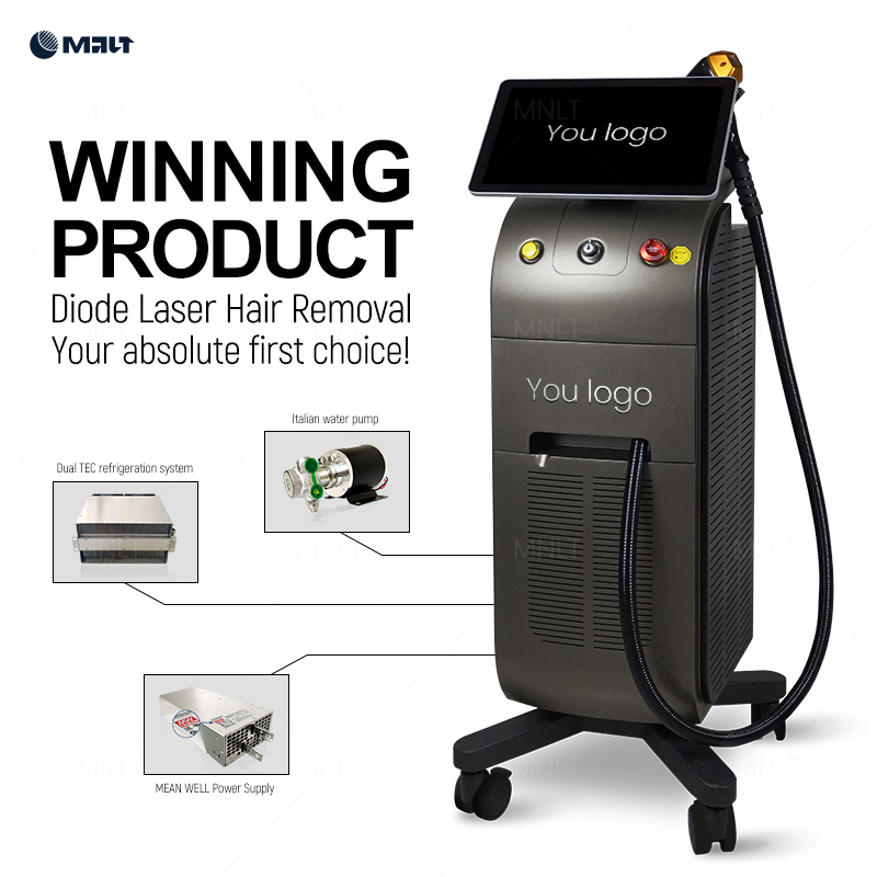 Diode Laser Hair Removal Beauty Machine + Laser Epilator - All-in-One Medical Beauty Equipment for Salon Permanent Results