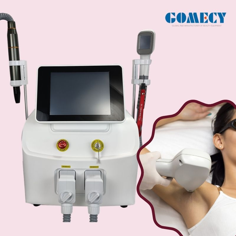 High Power Multi Functional Beauty Machine IPL Diode Laser 808nm Wrinkle Removal Acne Therapy SPA Equipment