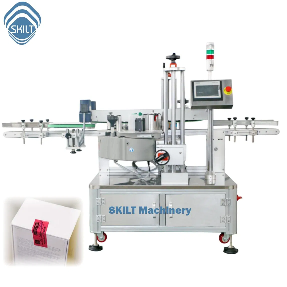 Box Corner Labeling System with Self Adhesive and Tamper Proof