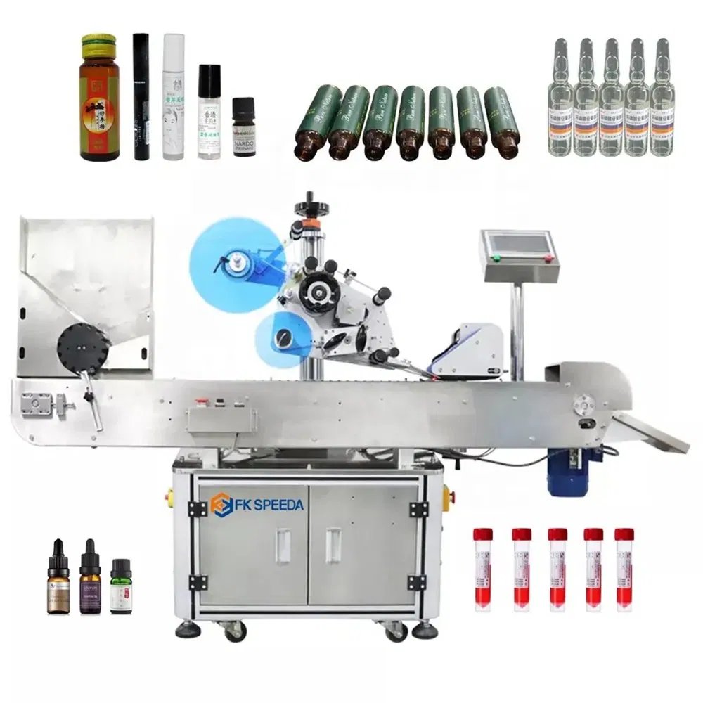 Horizontal Round Bottle Labeling