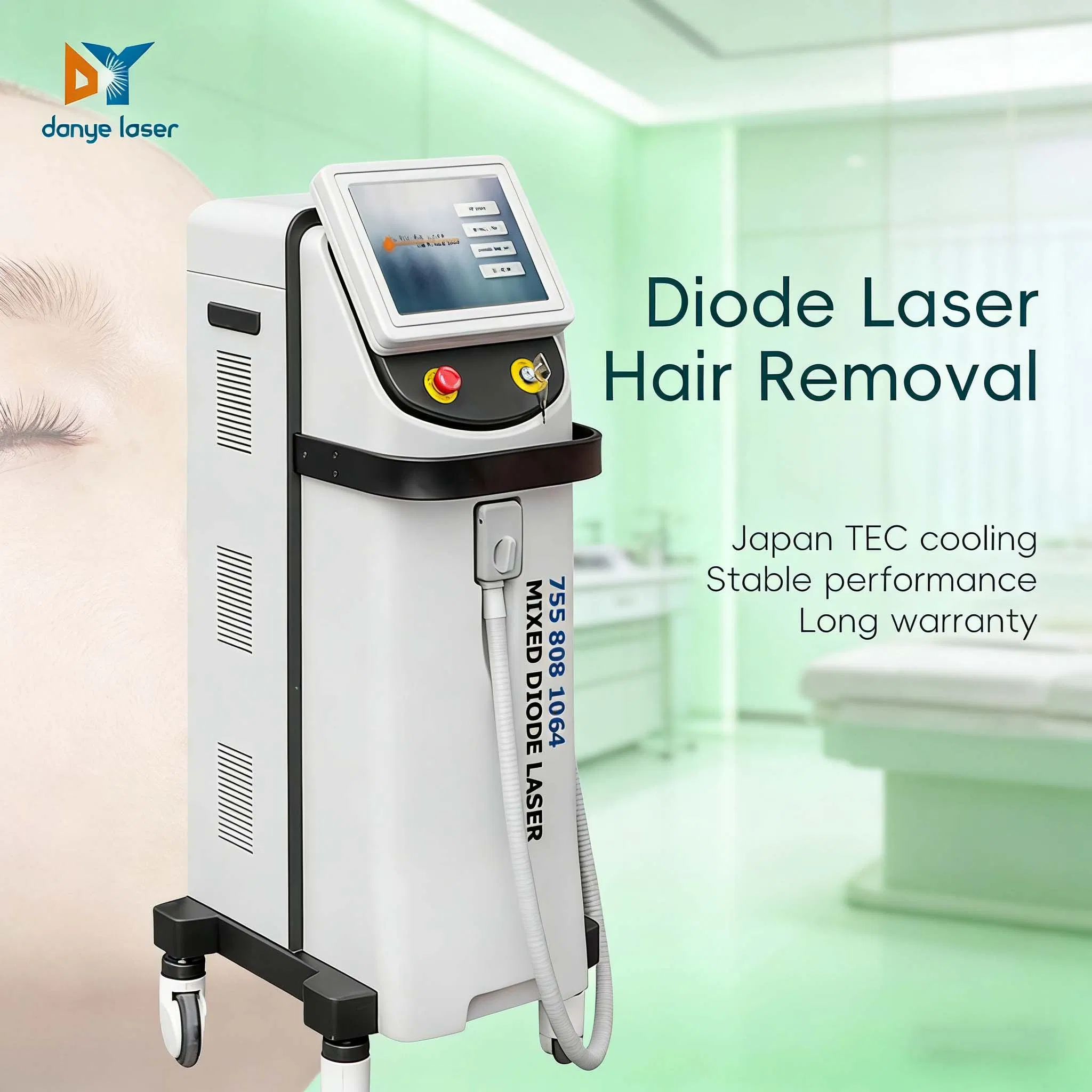 High Power Lasers Titanium Speed 808 810 Diode Laser Hair Removal Equipment