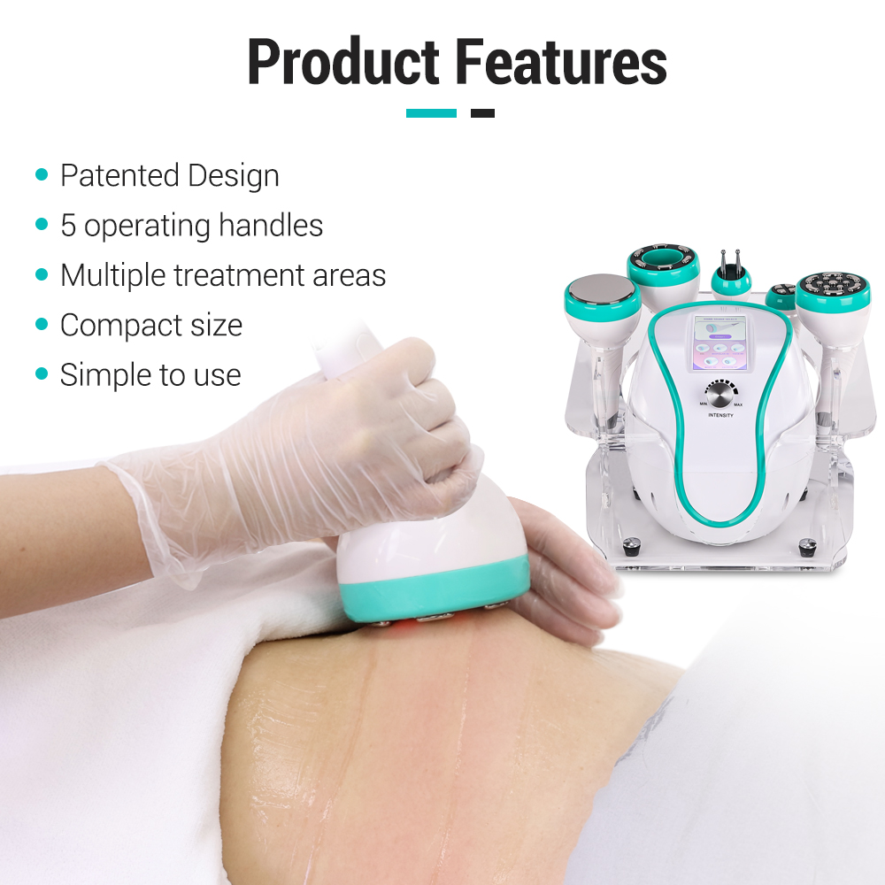 Portable 5 in 1 Vacuum Rf Lipo 80k Cavitation Sonic Slimming Machine Liposuction