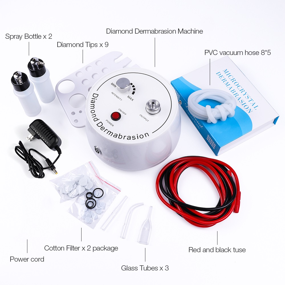 Diamond Dermabrasion Wand Water Spray Exfoliation Beauty Wrinkle Face Peeling Microdermabrasion Machine