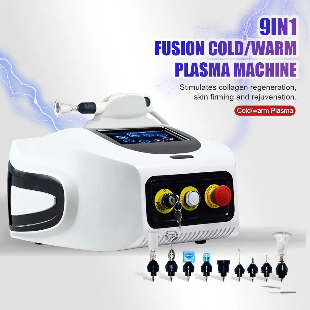 9 in 1 Hot Cold Plasma Pen Professional Skin Tightening Skin Rejuvenation Plasma System 9 in 1 Beauty Machine