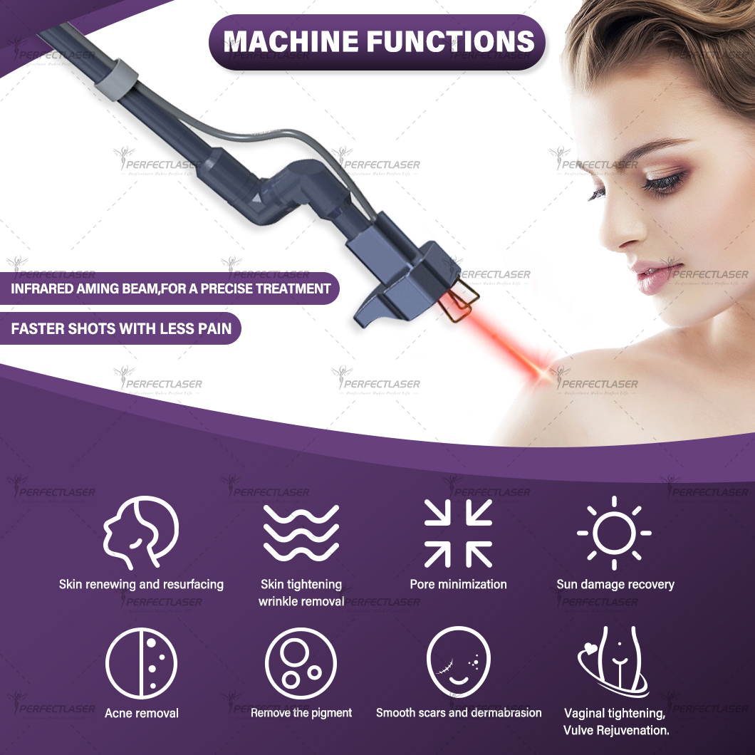 CO2 Fractional Laser Machine Medical Grade Dermatology and Cosmetology Skin Resurfacing Vaginal Tightening Vulva Rejuvenation