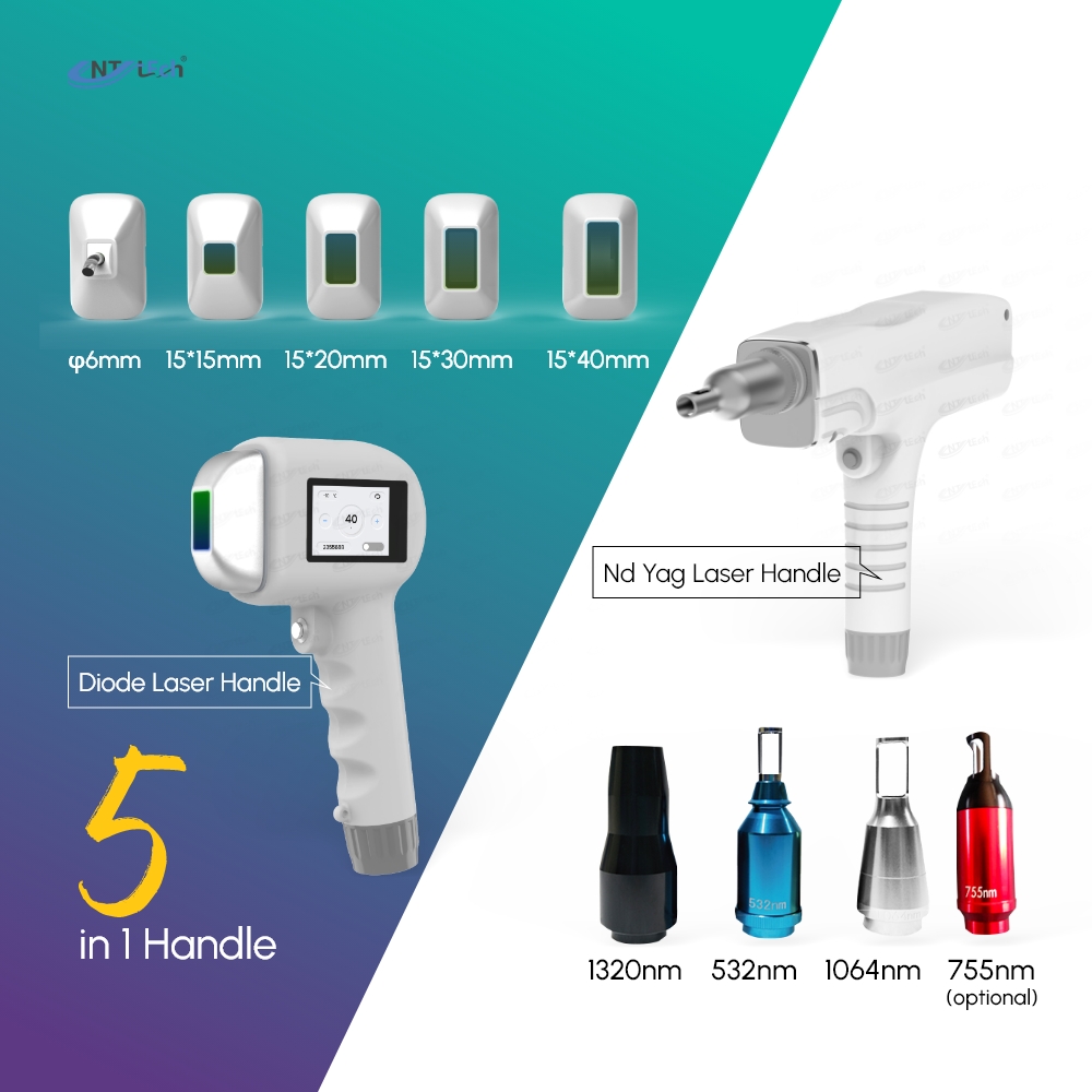 UNTlaser 2 in 1 808nm Diode Laser Nd Yag Laser Hair Removal Tattoo Removal Machine