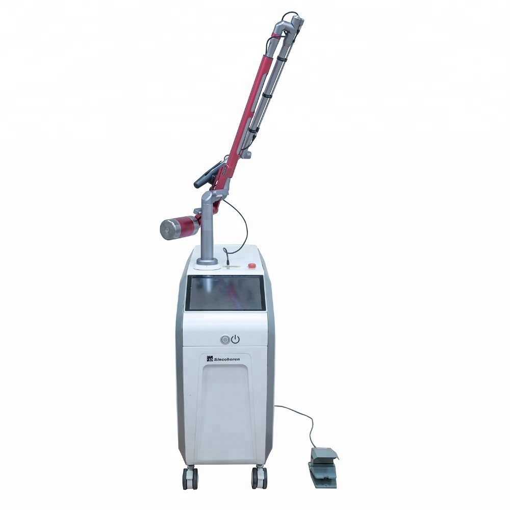 Professional Medical Skin Treatment Laser Machine ND Yag Tattoo Removal Picosecond Laser Beauty Machine with 532nm Wavelengths