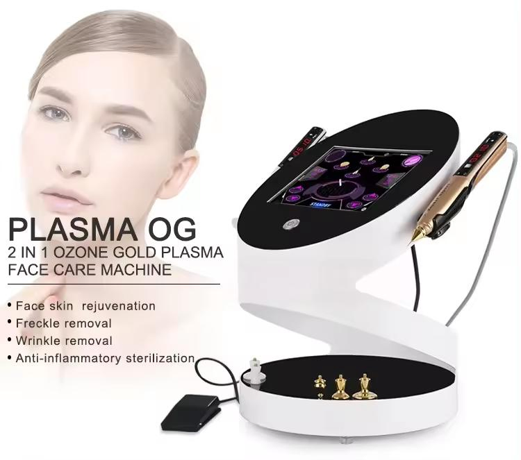 Skin Tightening Anti-Aging Double Handles Plasma Lifting Therapy Cold Plasma Cutting Mole Removal Plasma Beauty Machine