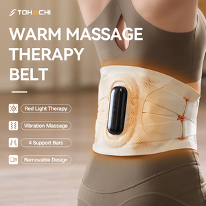 TOHACHI W344 EMS Muscle Stimulator Electric Fat Burning Massager Fitness Abdominal Slimming Waist Trainer Intelligent Heating