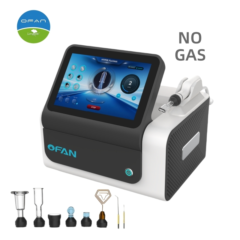 Ofan Professional Cool Plasma Pen Microneedle Roller Machine Cold and Warm Helium Argon Gas Skin Tightening Cold Plasma