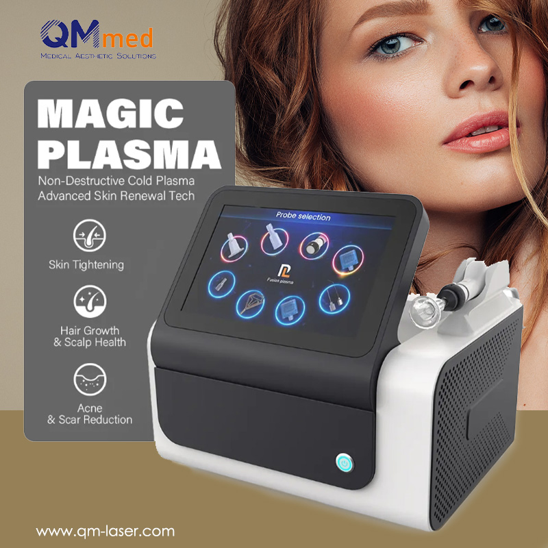 Cold &amp; Hot Plasma Beauty Machine Dual Mode Skin Tightening Pore Shrink Acne Treatment Device OEM ODM Service