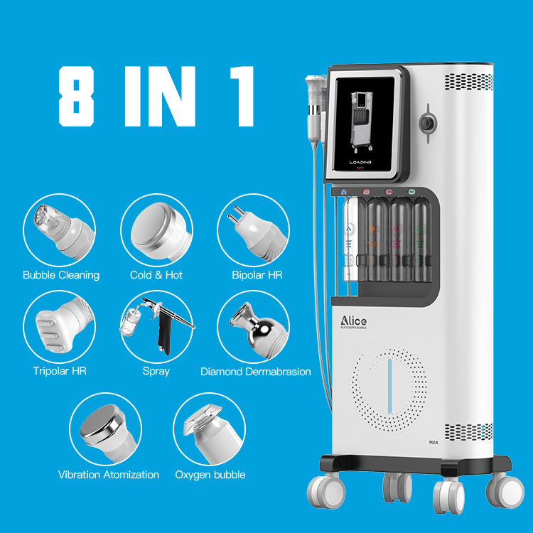 Alice Hydra Microdermabrasion Aqua Peeling Hydrating Facial Machine for Body for Salons and Clinic