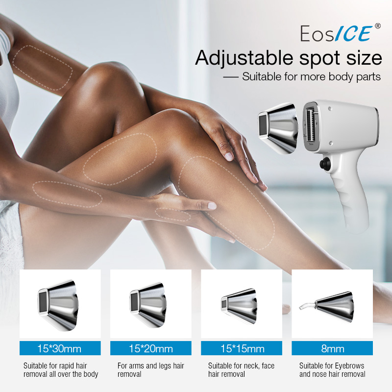 Eos ICE Portable 4-Wave 808nm Diode Laser Hair Removal Machine OEM Desktop Painless Permanent Hair Removal Device