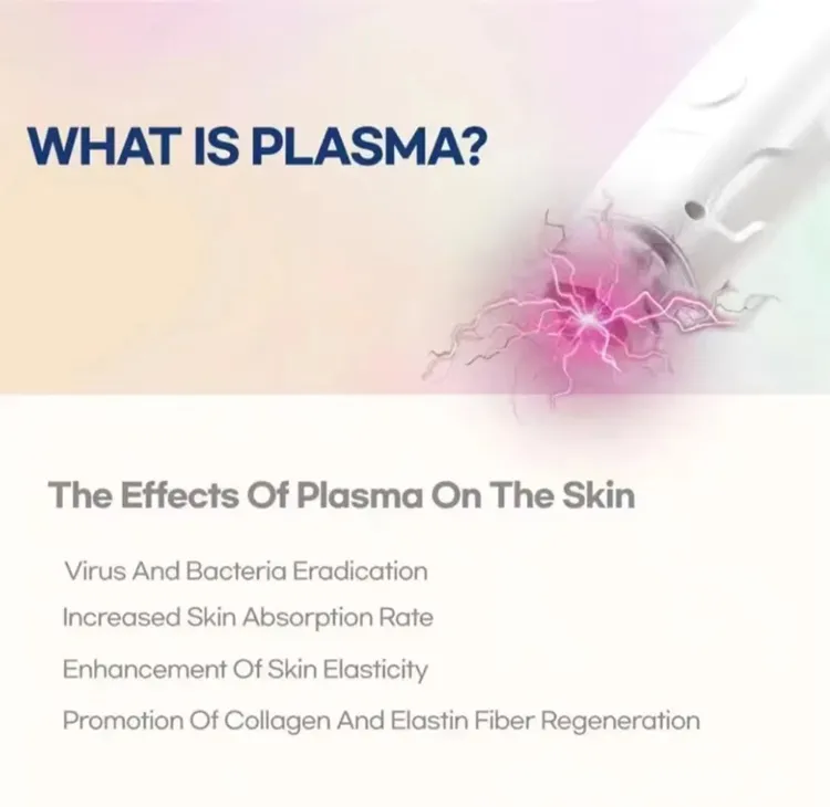 Portable Cold Plasma Beauty Machine for Acne Treatment Skin Tightening Whitening