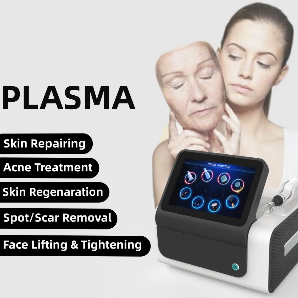 Ofan Professional Cool Plasma Pen Microneedle Roller Machine Cold and Warm Helium Argon Gas Skin Tightening Cold Plasma