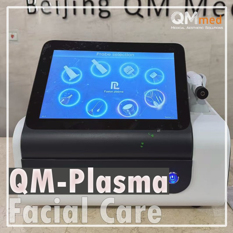 Facial Skin Tightening Rejuvenation Care Fusion Plasma Therapy Machine Wrinkle Removal 6 In1 Warm Cold Plasma Fusion Machine
