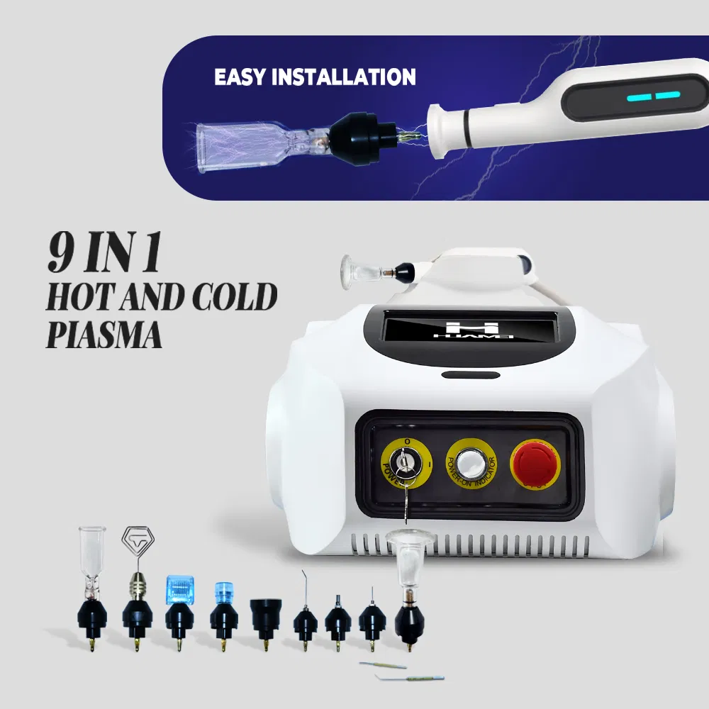 9 in 1 Hot Cold Plasma Pen Professional Skin Tightening Skin Rejuvenation Plasma System 9 in 1 Beauty Machine