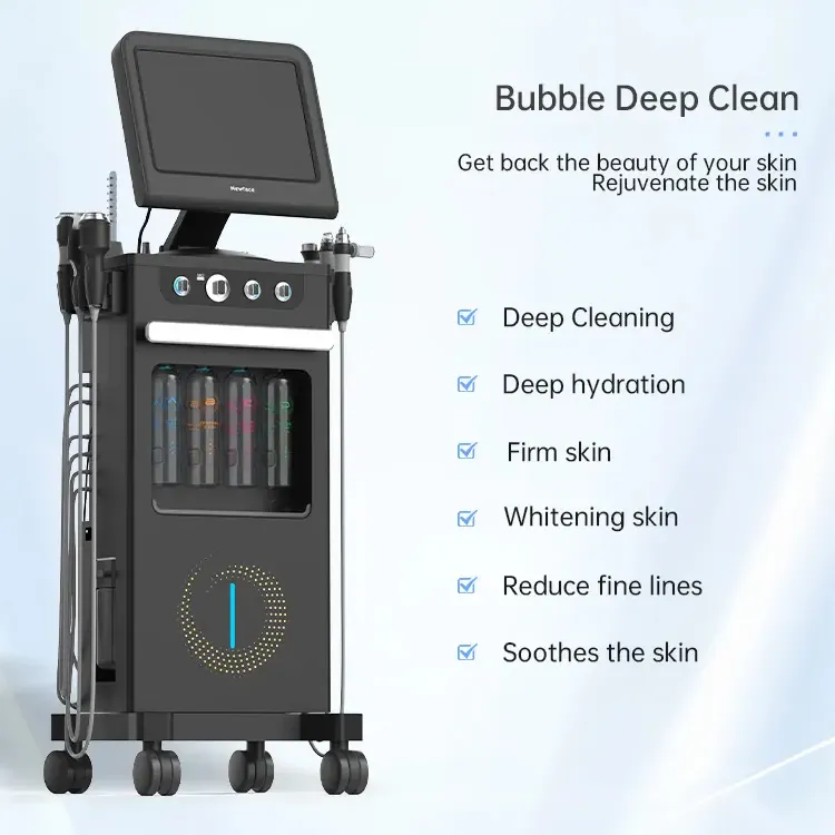 NewFace Professional Aesthetic 14-in-1 Hydrodermabrasion Facial Skincare Device Spa Machine
