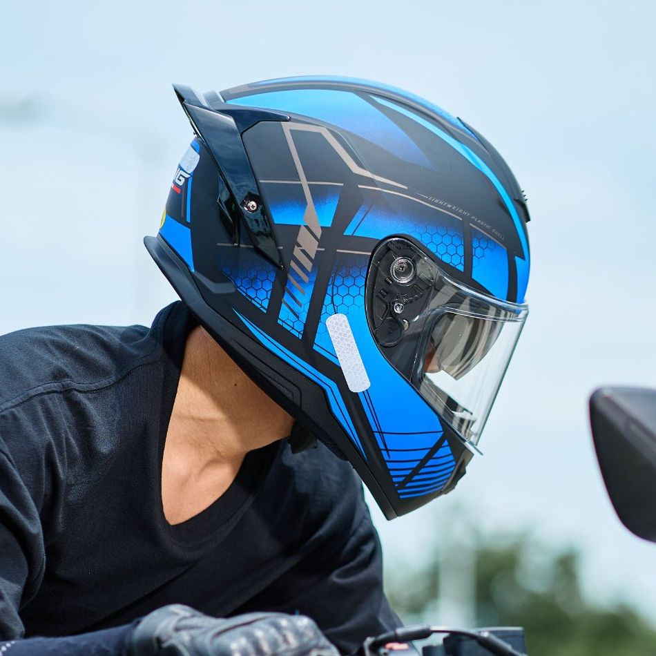 BYB/RNG M-Black Carbon Motorcycle Helmet DOT Approved ABS Casco PARA Moto Kask Helmet Adult Full Face Helmet Blue-Tooth Sport Riding Fashion Safety Helmet