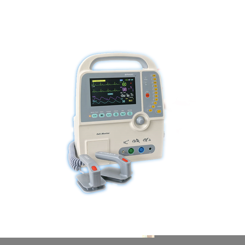 Color LCD Display Biphasic Ambulance Defibrillator Monitor Automated External Defibrillator