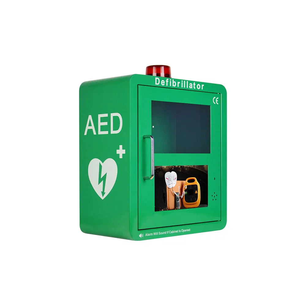 Wap-Health M2 Smart Wall Mounted Video Defibrillator Aed Box Metal Cabinet for Aed