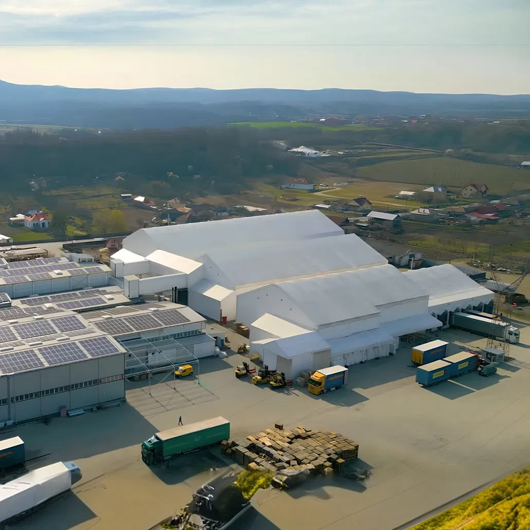 21X24X8.5m Prefabricated Warehouse Storage Tent Manufacturer Industrial Solutions Building PVC Storage Shelter