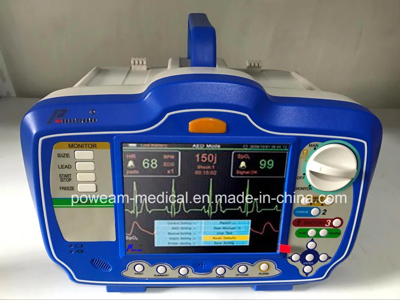 7" Color LCD Display Aed External Defibrillator