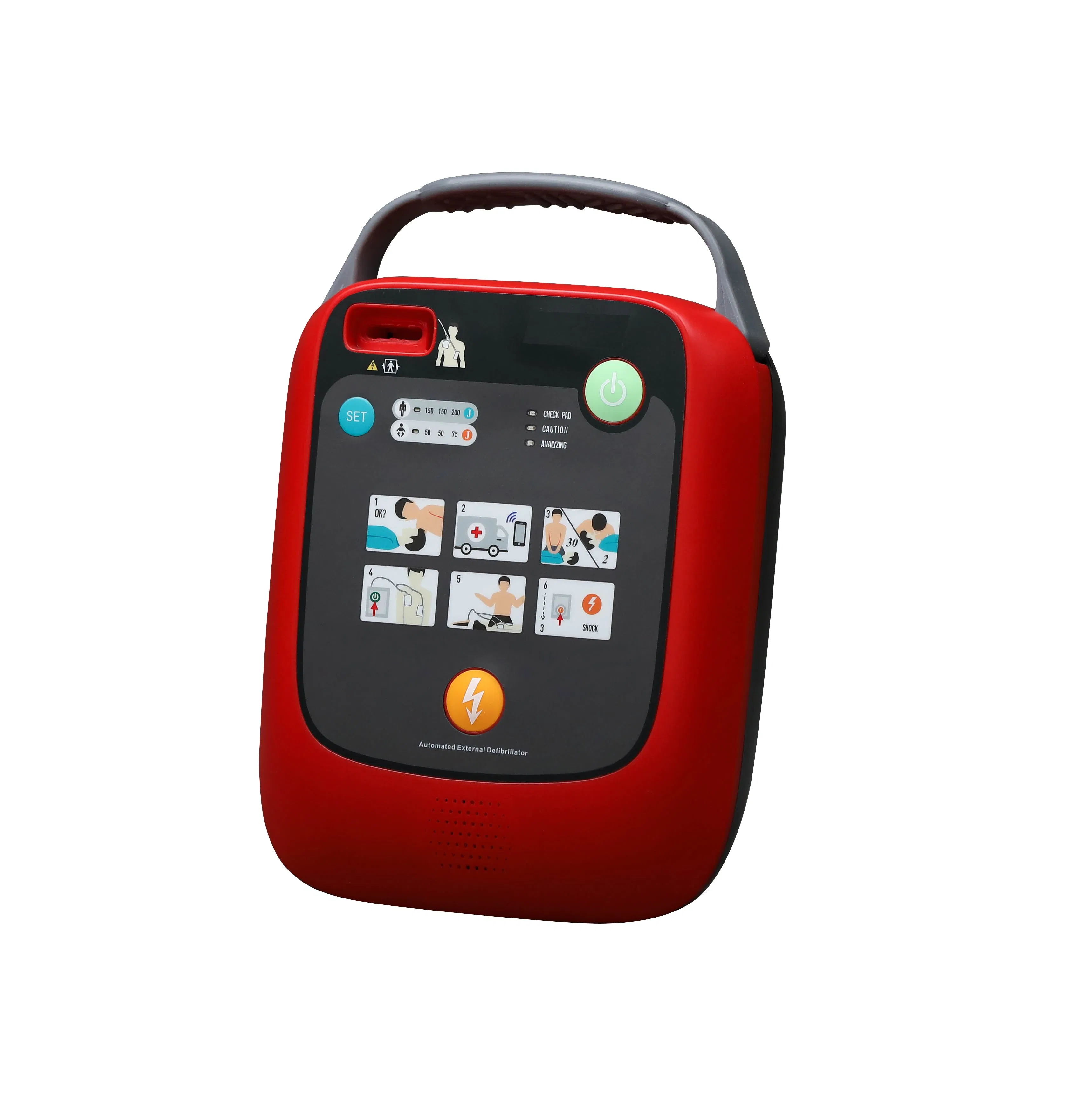 Aed Automated External Defibrillator Emergency Medical Supply for Cardiac Arrest Rescue First Aid Medical Equipment