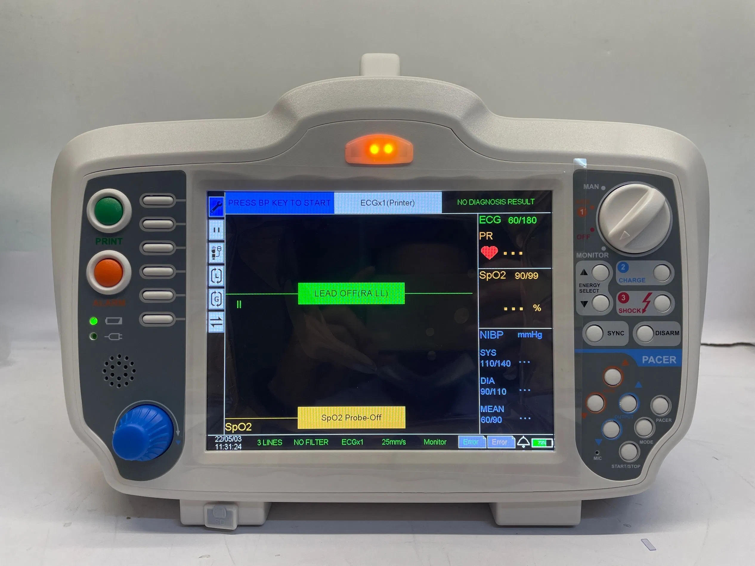 Hospital Aed Automated External Defibrillator with ECG SpO2