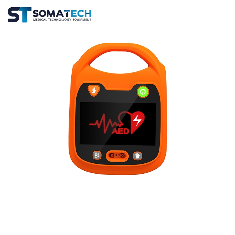 Portable Color Screen Aed Defibrillator Monitor with ECG Biphasic Automated External