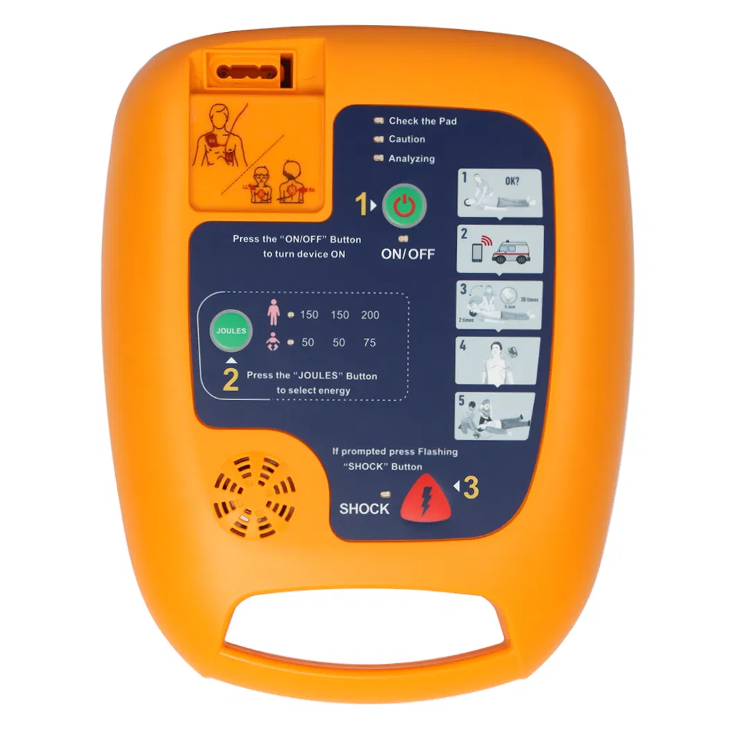 Portable Biphasic CPR Machine Cardiac Automated External Defibrillator Aed