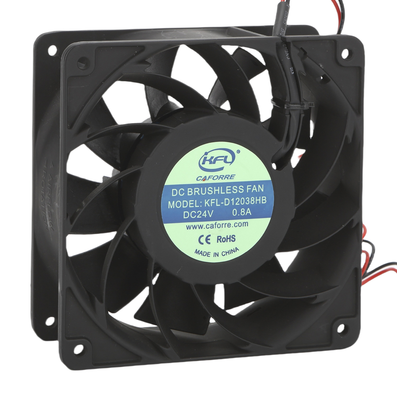Caforre 120mm High Cfm IP68 Waterproof Ball Bearing 12V DC Axial Flow Fan