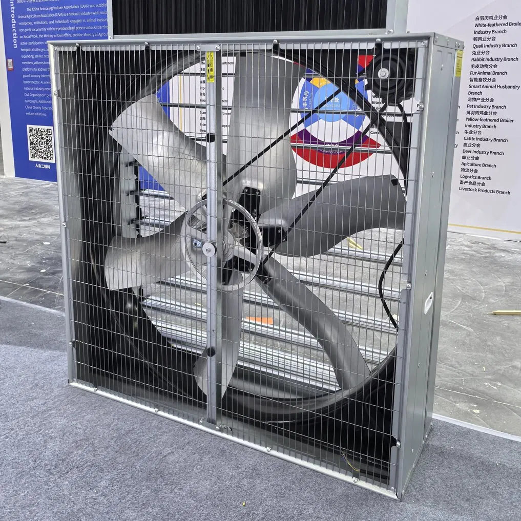 Automatic Shutter Factory Price Poultry Farm Centrifugal Industrial Push Pull Box Motor Ceiling Centrifugal Ventilation Exhaust Fan for Chicken Coop