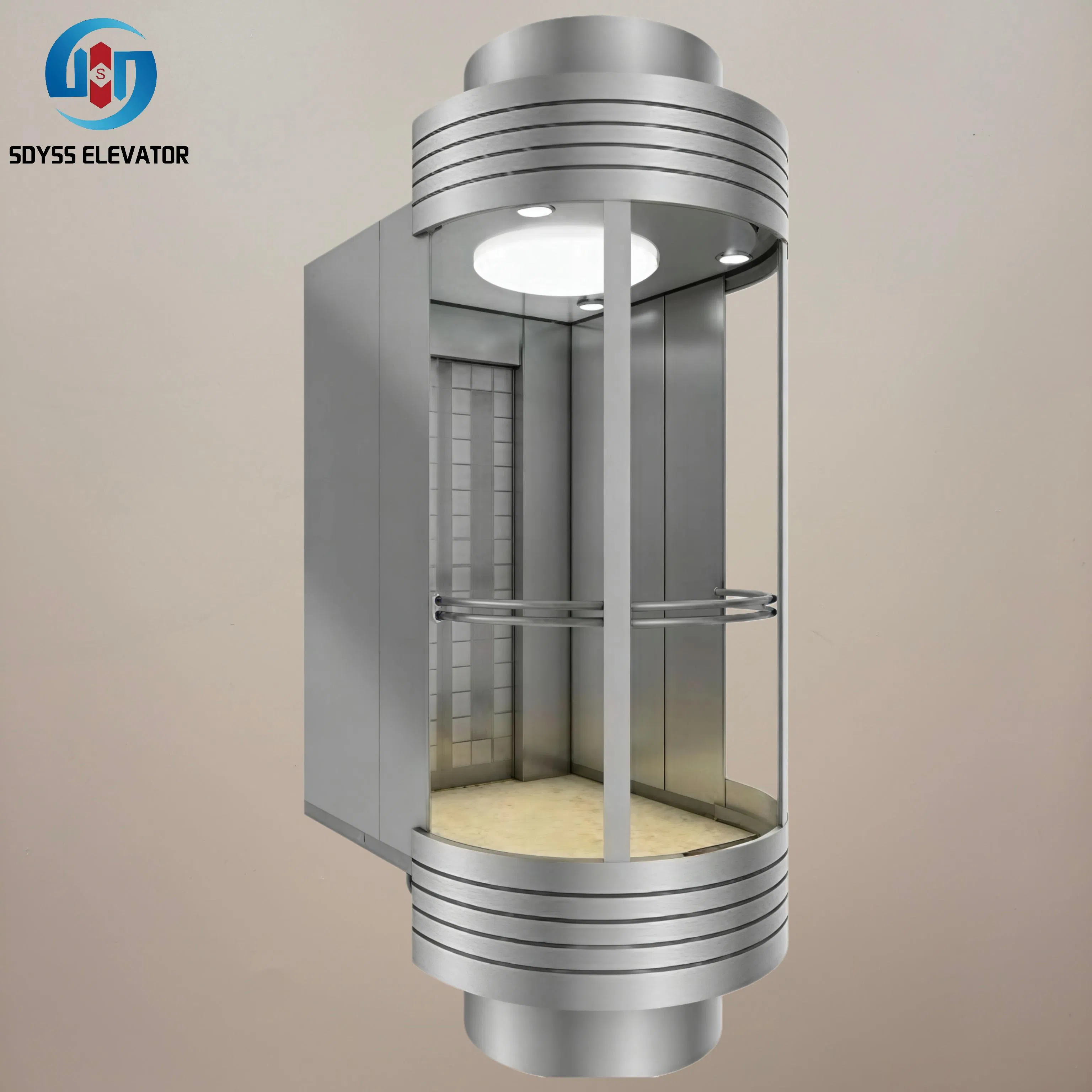 Vvvf Villa Home Panoramic Freight Cargo Escalator Travelator Car Auto Goods Service Hospital Observation Residential Sightseeing Glass Passenger Elevator Lift