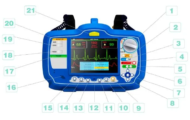 AED Defibrillator Main View