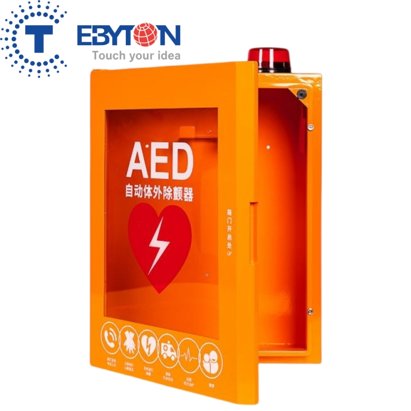 OEM Custom Emergency Kit Aed Cabinet Designed for Wall Mounted &amp; Public Access
