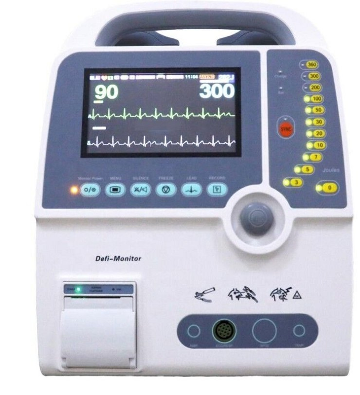 Hospital Aed Professional Biphasic Defibrillator Monitor Portable Cardiac CPR Training Defibrillator Automatic Defibrillator