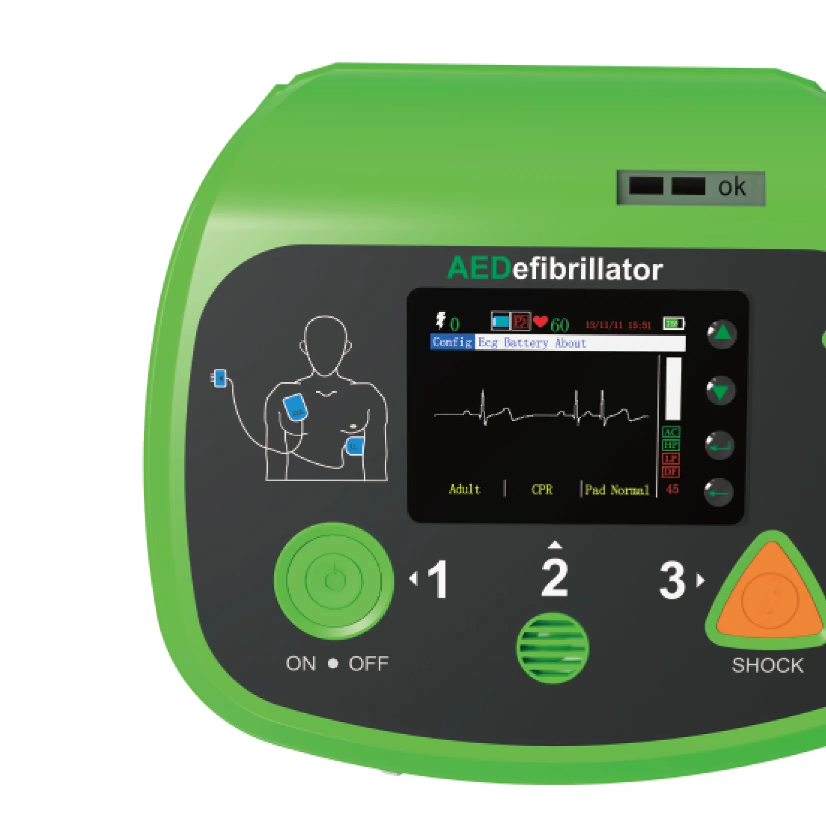 Automatic External Defibrillator Aed7000plus Quick Defibrillation, Excellent Monitoring