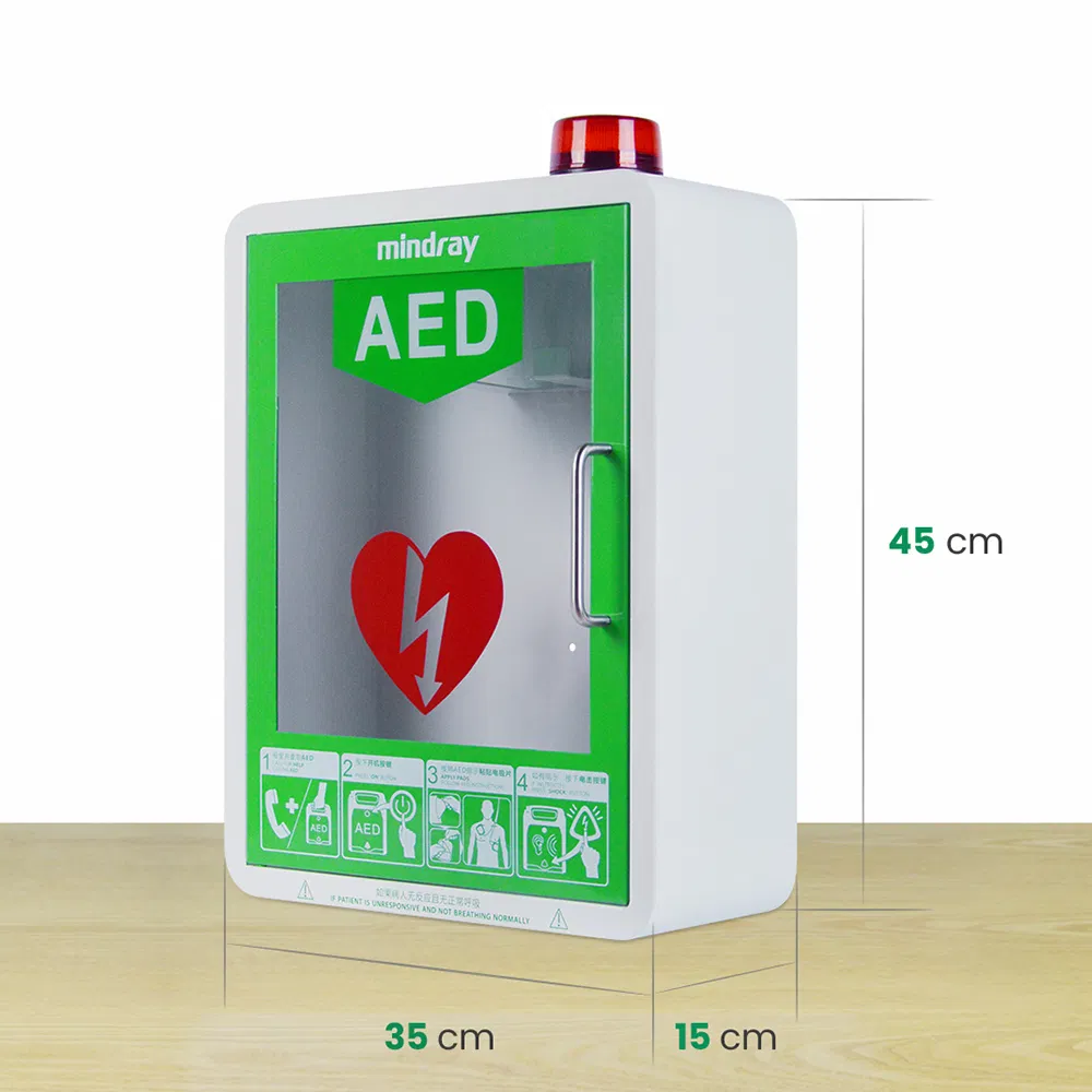 Wap M9 First Aid Defibrillator Training Kit Aluminium Metal Wall Indoor Aed Cabinet with Mounted