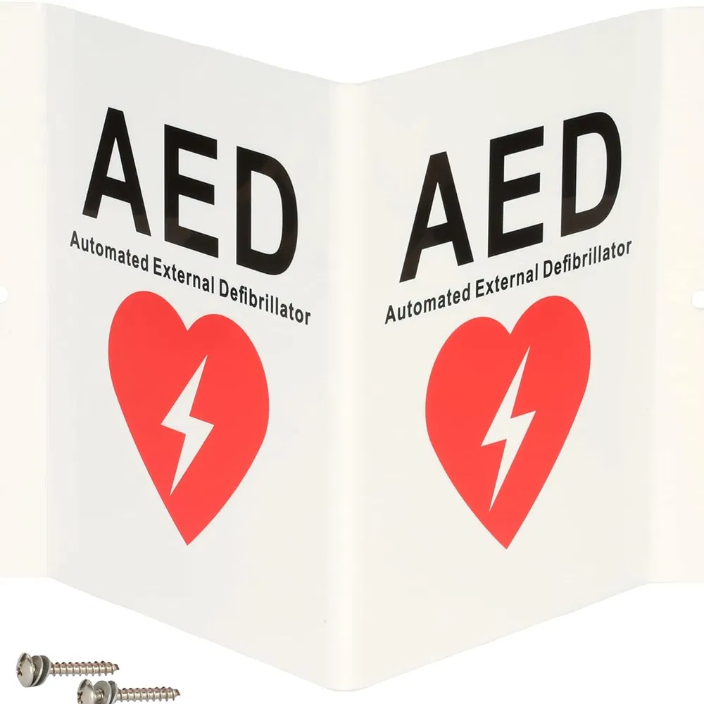 Versatile Aed Projecting Signs for Public Area Mounting