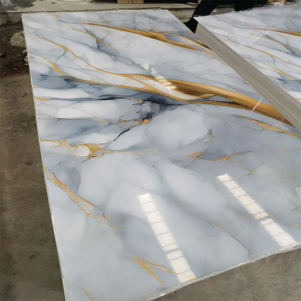 2026 UV Coating PVC Material Marble Sheet Panel Board PVC Marble Stone