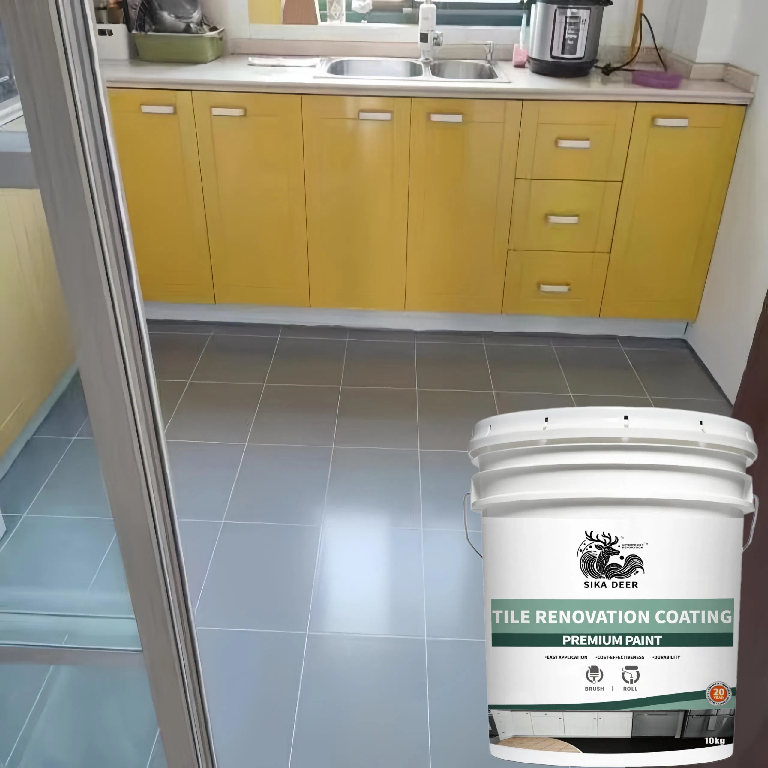 Premium Waterproof Tile Restoration Coating for Long-Lasting Protection