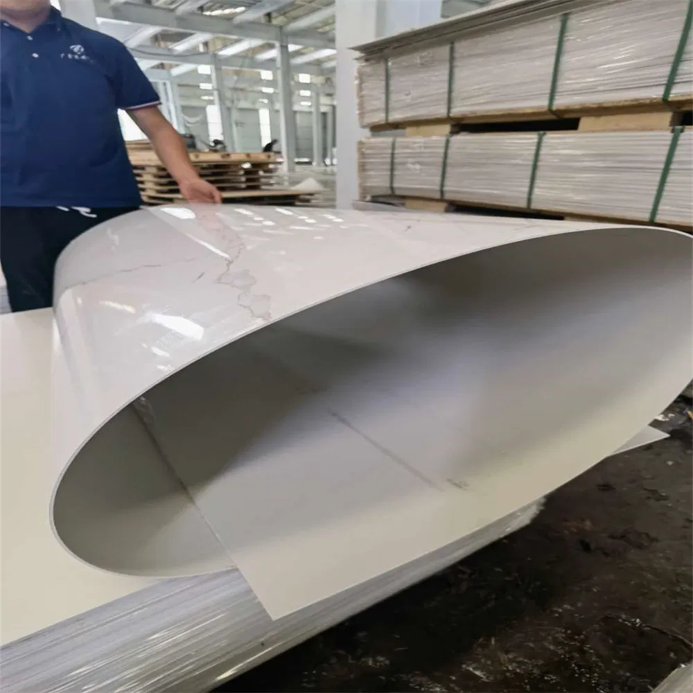 2026 UV Coating PVC Material Marble Sheet Panel Board PVC Marble Stone