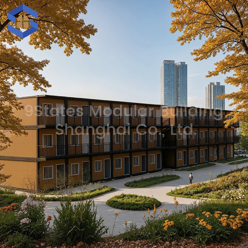 Prefabricated Prefab Steel Building Flat Pack Modular Accommodation Home Container House Classroom School