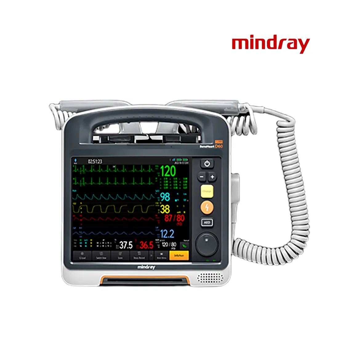Mindray BeneHeart D60 Emergency First-aid Device 7 Inch Color Tft Screen Defibrillator Portable Aed