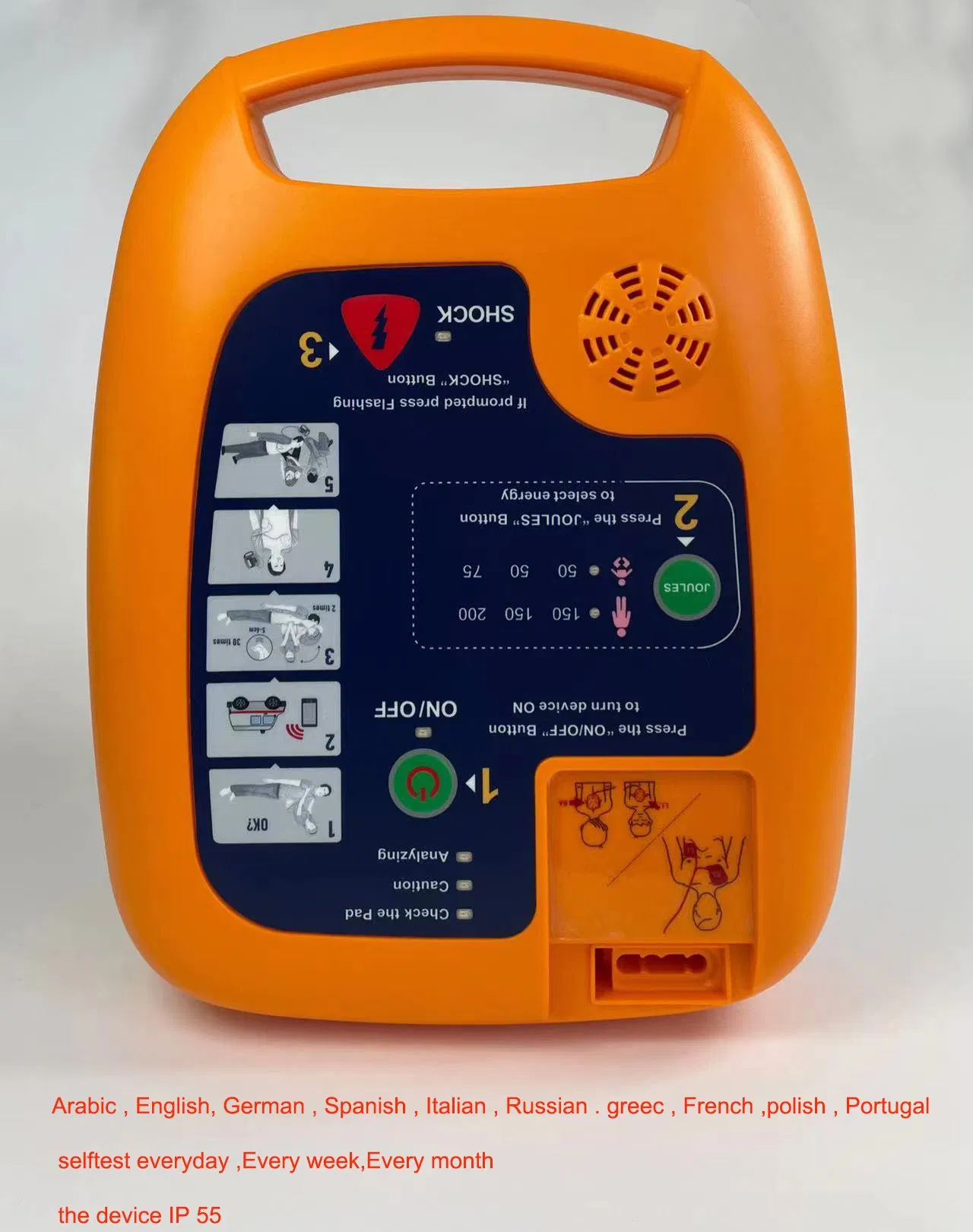 Manufacturer Supplier Automated External Defibrillator Portable Aed Trainer for Hospital