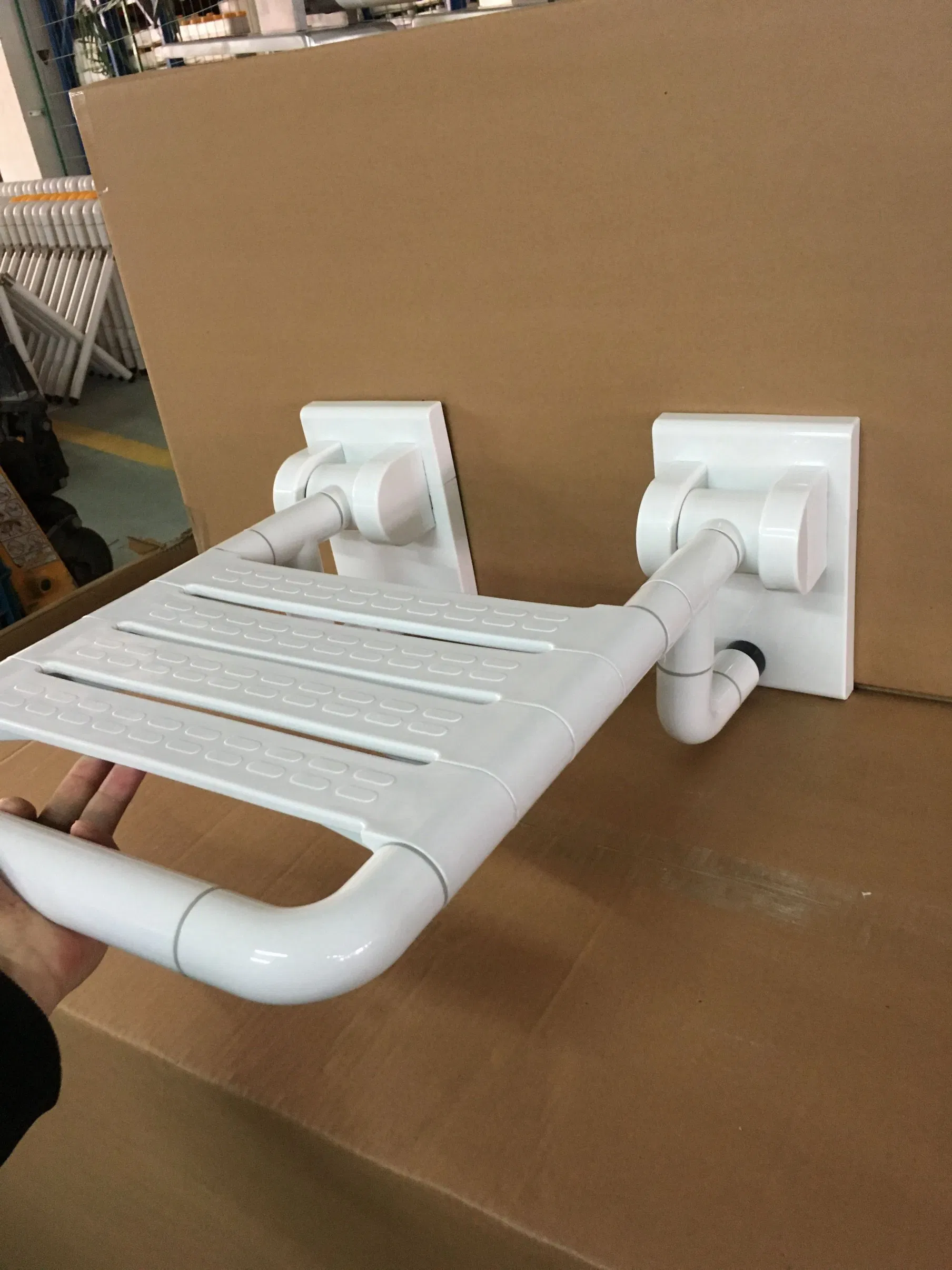 Space-Saving Shower Stool for Compact Bathrooms and Storage