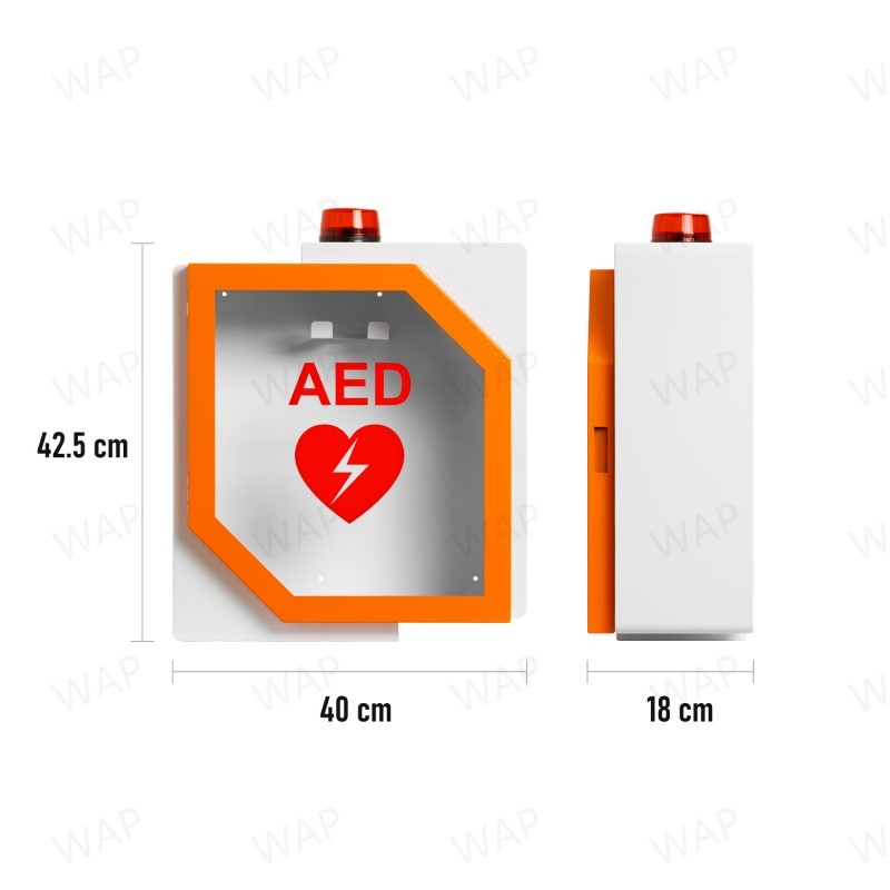 M15 Polygonal Shaped Wall Mounted Universal Metal Aed Storage Cabinet with Alarm