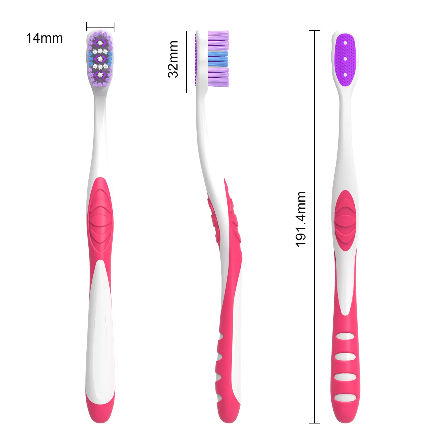 Wholesale OEM High Quality Toothbrush Custom Logo Oral Care Manual Adult Toothbrush Mold Manufacturer