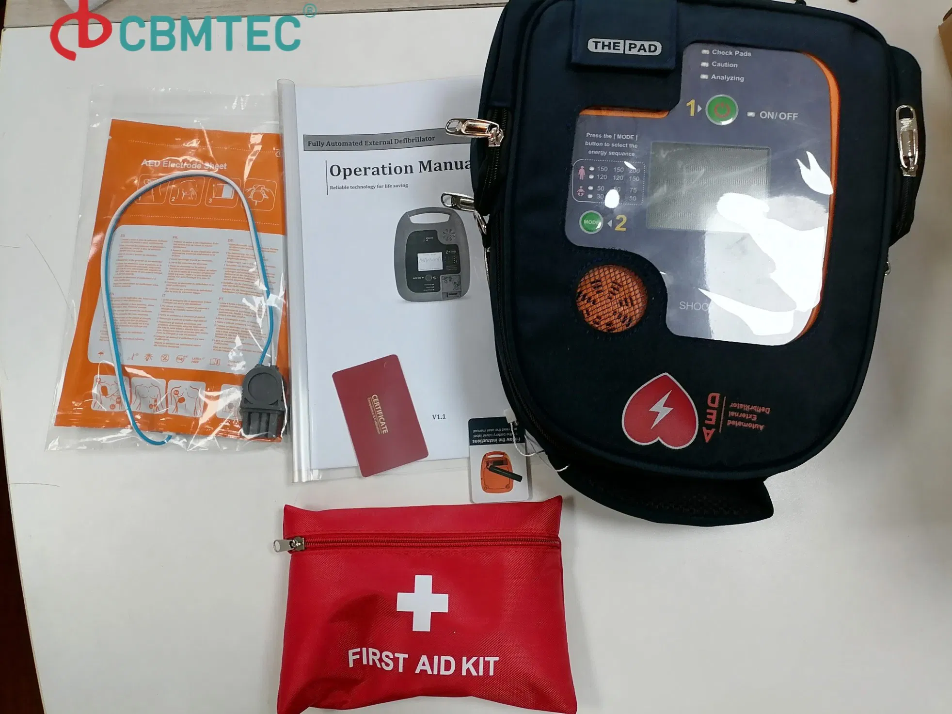 Full Automatic Aed First Aid Kit for Emergency Response and Safety